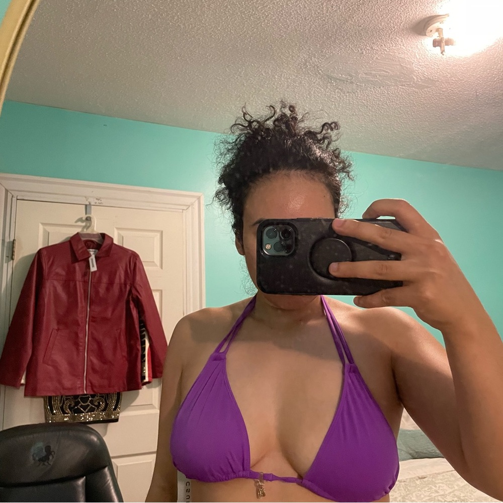 Pacsun Purple Halter Bikini Top